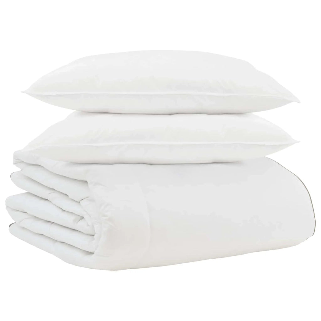 Duvet Invernale con cuscino 3 pcs Bianco Piuma d'anatra 3376879