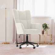 Sedia Relax Bianco Crema Velluto 328181