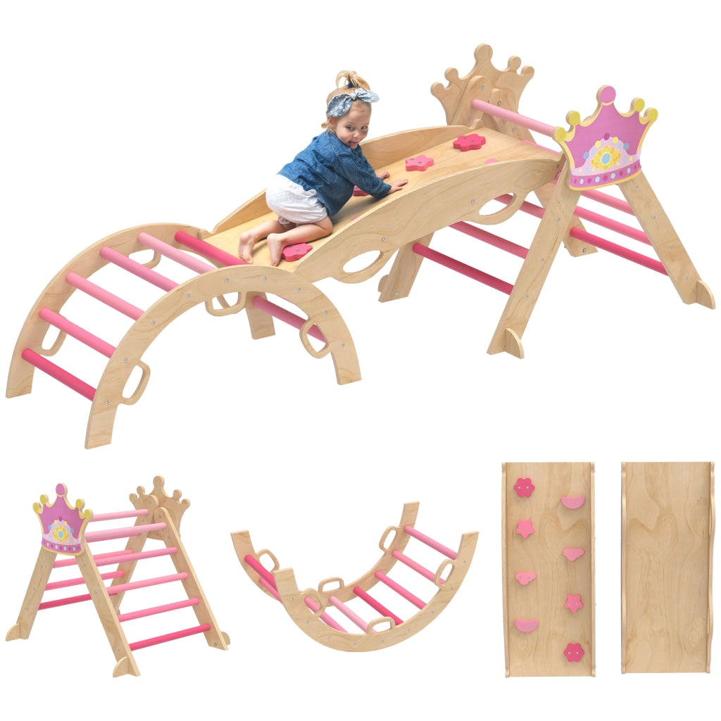 Struttura di Arrampicata Montessori ¨C zephmum ¨C Legno, Rosa