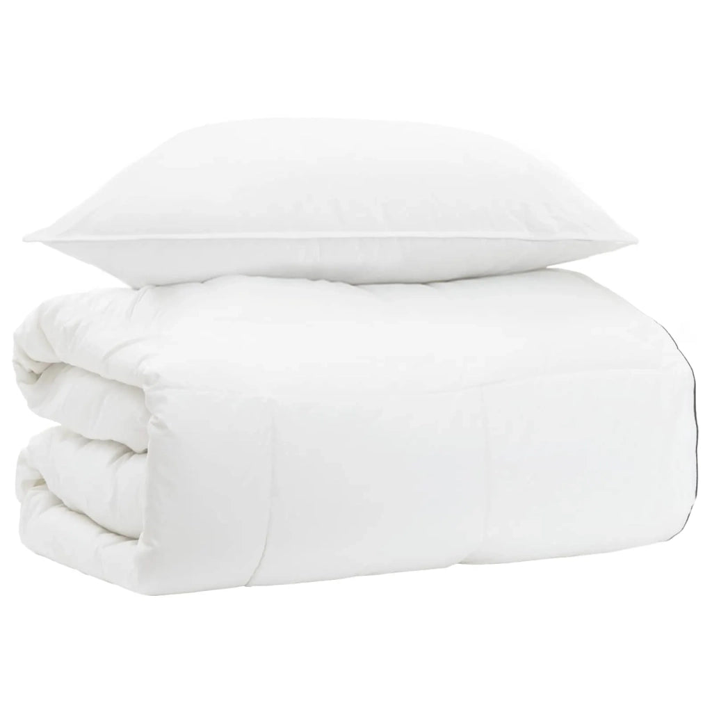 Set di Piumoni Bianco 140 x 200 cm Cotone, Bambù, Poliestere 3431520
