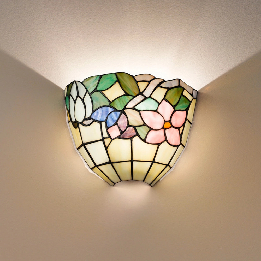 APPLIQUE TULIPANO IN VETRO TIFFANY 1 LUCE ATTACCO E27