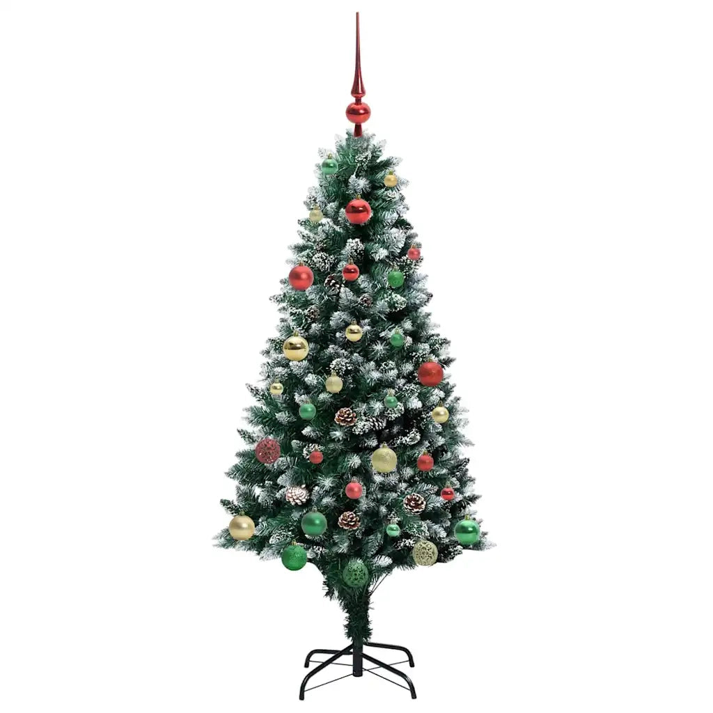 Albero di Natale artificiale con 150 LED Verde 150 cm 3396259