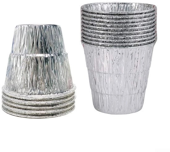 Liner in Emmer per BBQ 25 pezzi - Compatibile con Traeger e Green Mountain Grills - Dimensioni 12,4/10,5/9 cm - Liner per Griglia