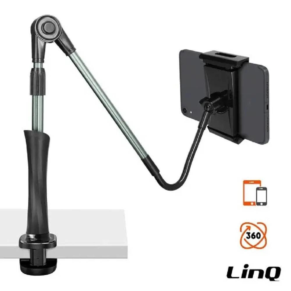 Trade Shop - Supporto Universale Staffa Da Scrivania Regolabile Per Tablet Pc Smartphone Zm2828 -
