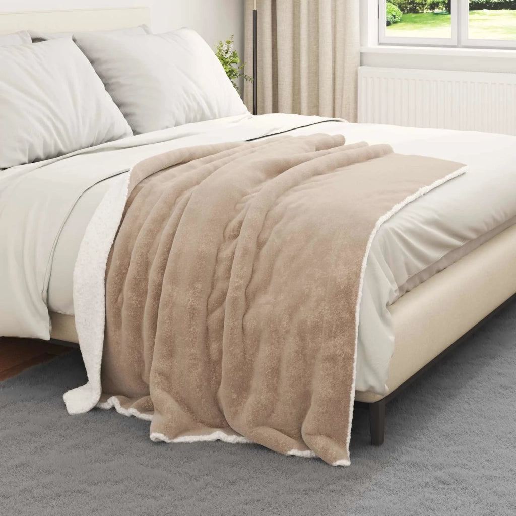 Coperta Cammello 130 x 150 cm Panno 42016977