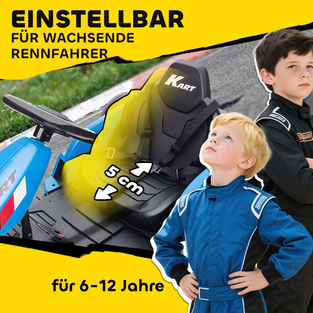 Go-Kart Elettrico per Bambini ¨C Minimal ¨C Blu