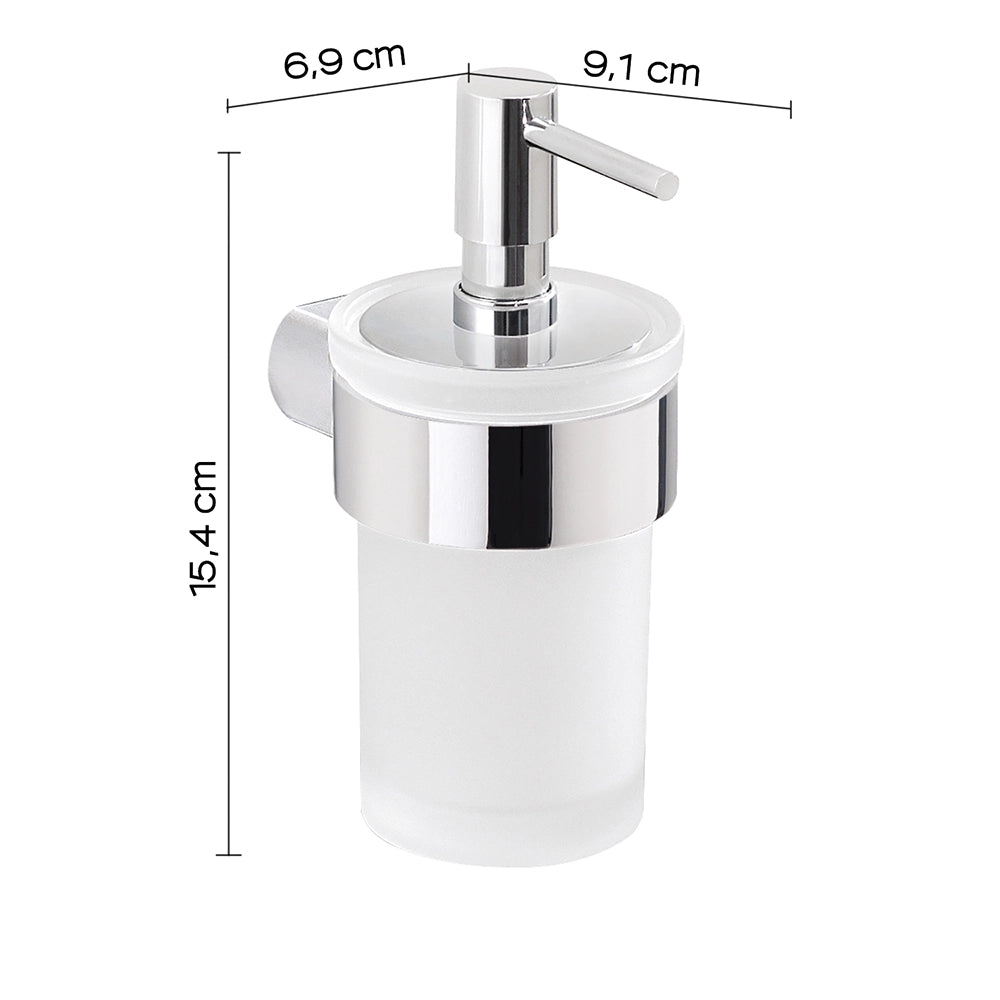 Set portaspazzolini e dosasapone da muro Gedy linea Wizard cromato