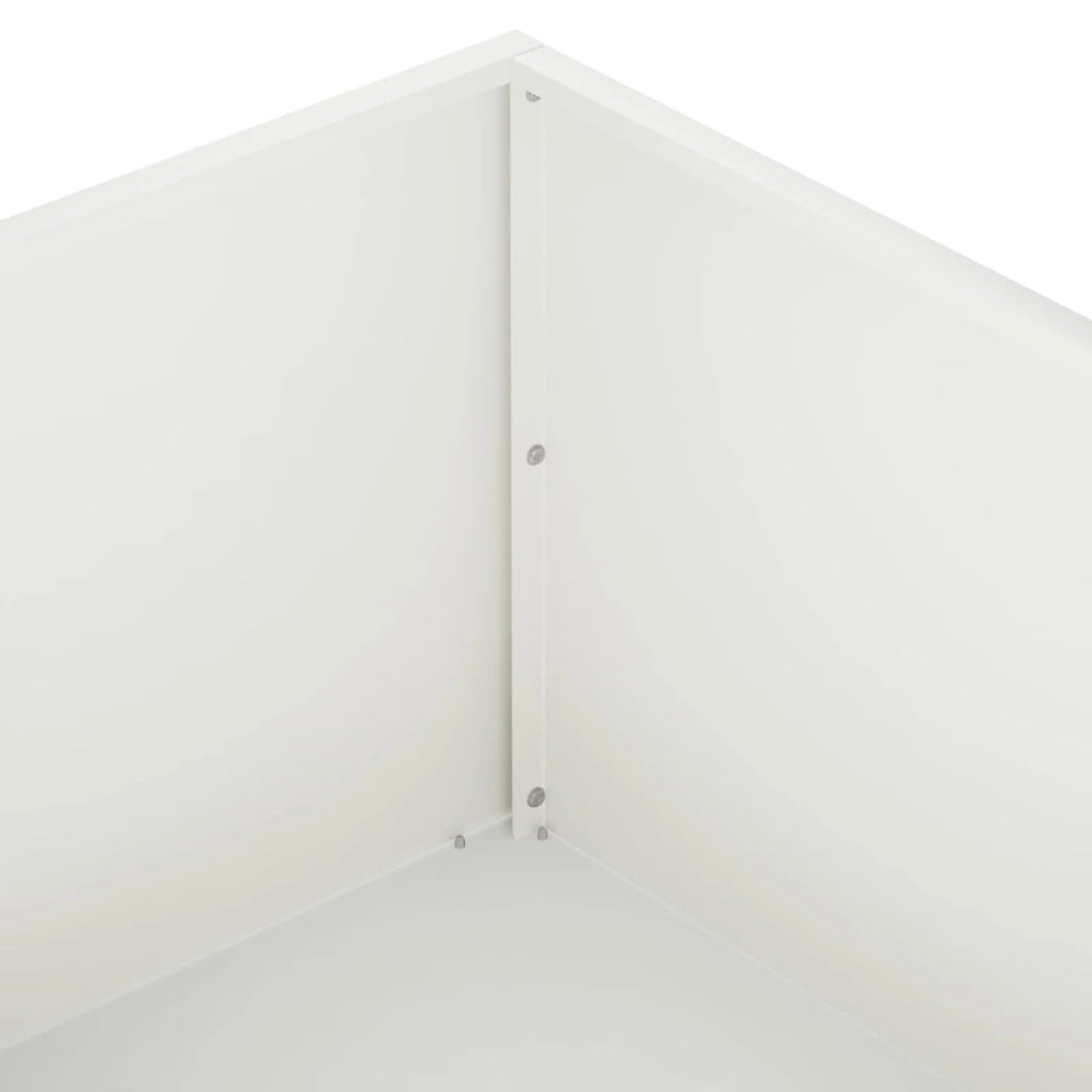 Vaso da giardino Bianco 100 x 100 x 30 cm 8005080
