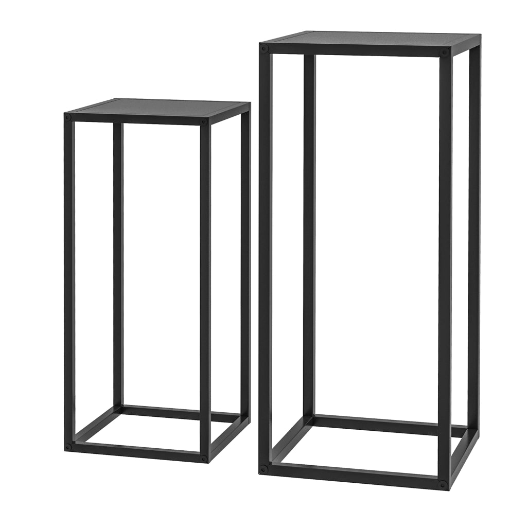 Tavolino da caff¨¨ ¨C Minimal ¨C Nero, Metallo, 58,5/65cm