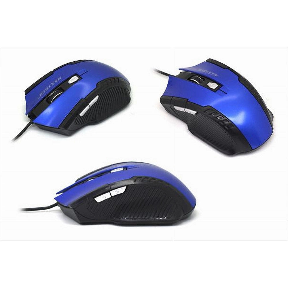 Trade Shop - Mouse Gaming Con Cavo Usb Ottico Mini Con Filo Per Computer Pc Da Gioco Maxtech M-z017 -