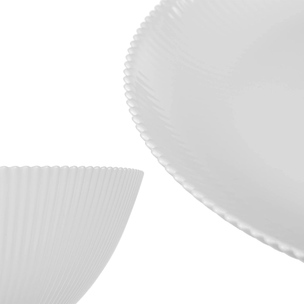 Servizio di piatti KADAX da 18 pezzi, colore bianco.