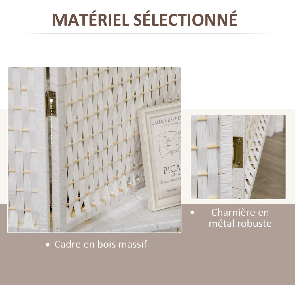 Libreria divisorio con ripiani ¨C Minimal ¨C bianco paille 80x30x180