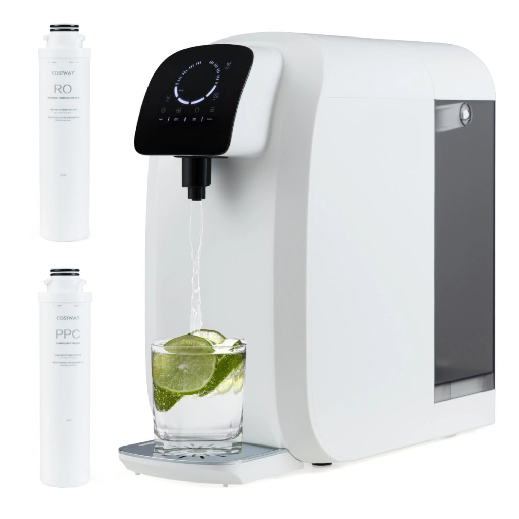 Sistema di filtrazione dell'acqua a 5 stadi RO + PPC con lampada a raggi ultravioletti-Filtro d'acqua a osmosi inversa da banco