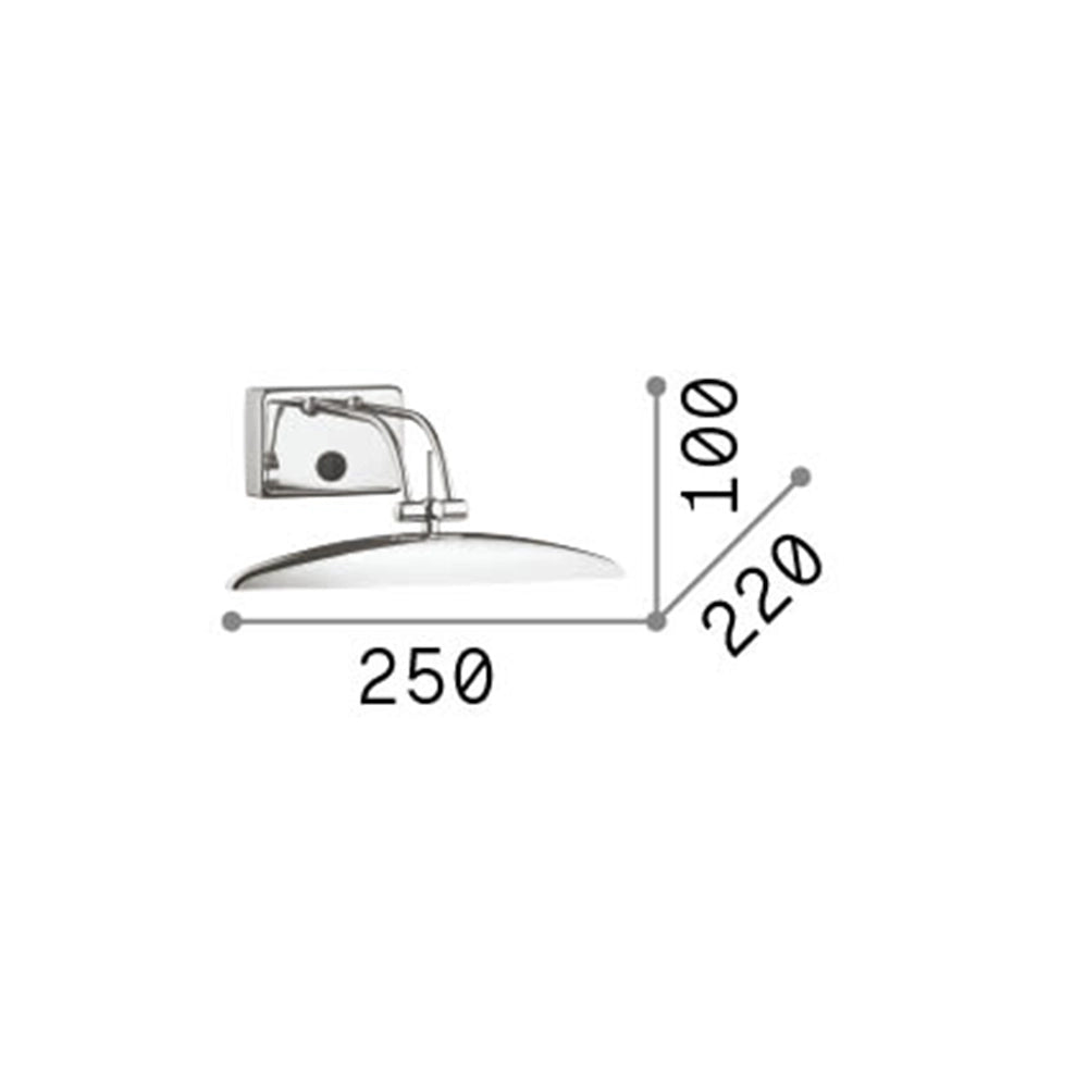 Applique Contemporanea Mirror-20 Metallo Cromo 2 Luci G9 3W 3000K Luce Calda