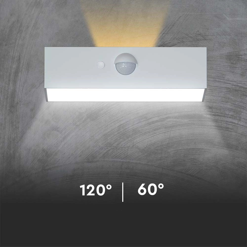 Applique solare esterno 3W CCT sensore IP65 V-TAC bianca