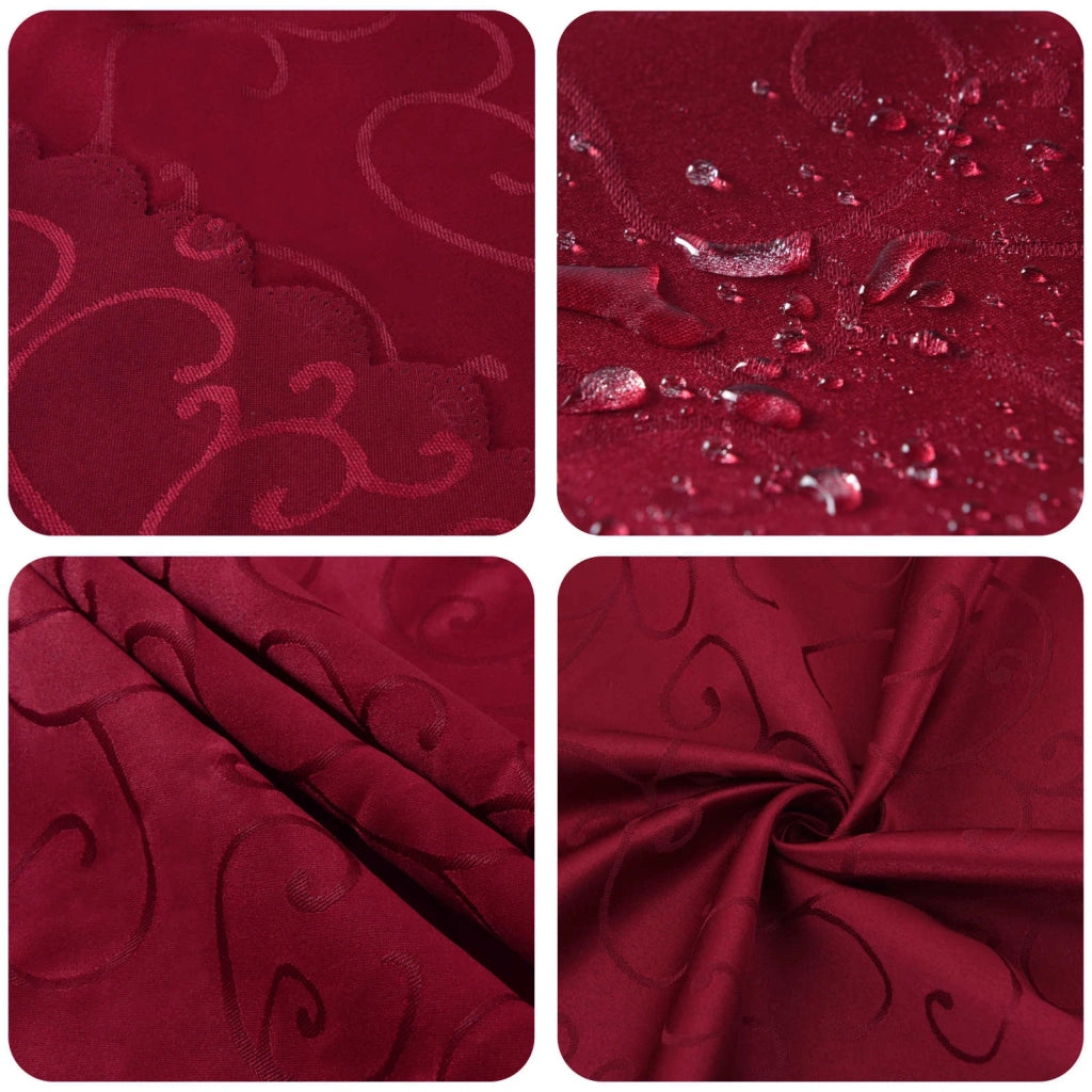 Tovaglia da Tavolo Rettangolare Rosso Vino 110 x 180 cm 42040085