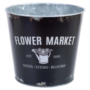 Cubo in metallo nero D13,3x11,5h cm B9,5