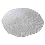 Tappeto rotondo intrecciato bianco D150x1h cm