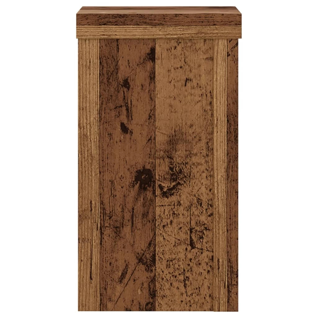 Portavasi mobili per fiori set da 2 legno di recupero legno ingegnerizzato marrone 02_0045369