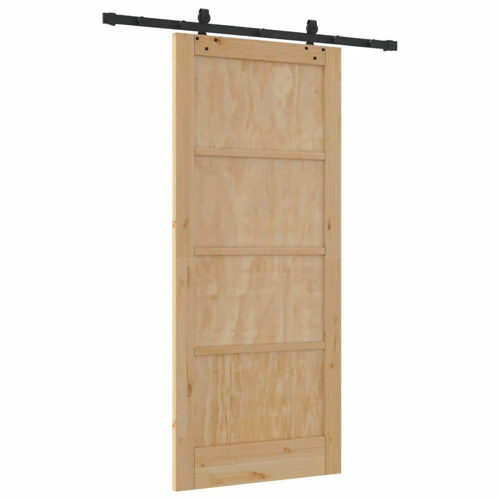Porta scorrevole ORKDAL 86 x 198,5 cm Legno Massello di Pino 3445546