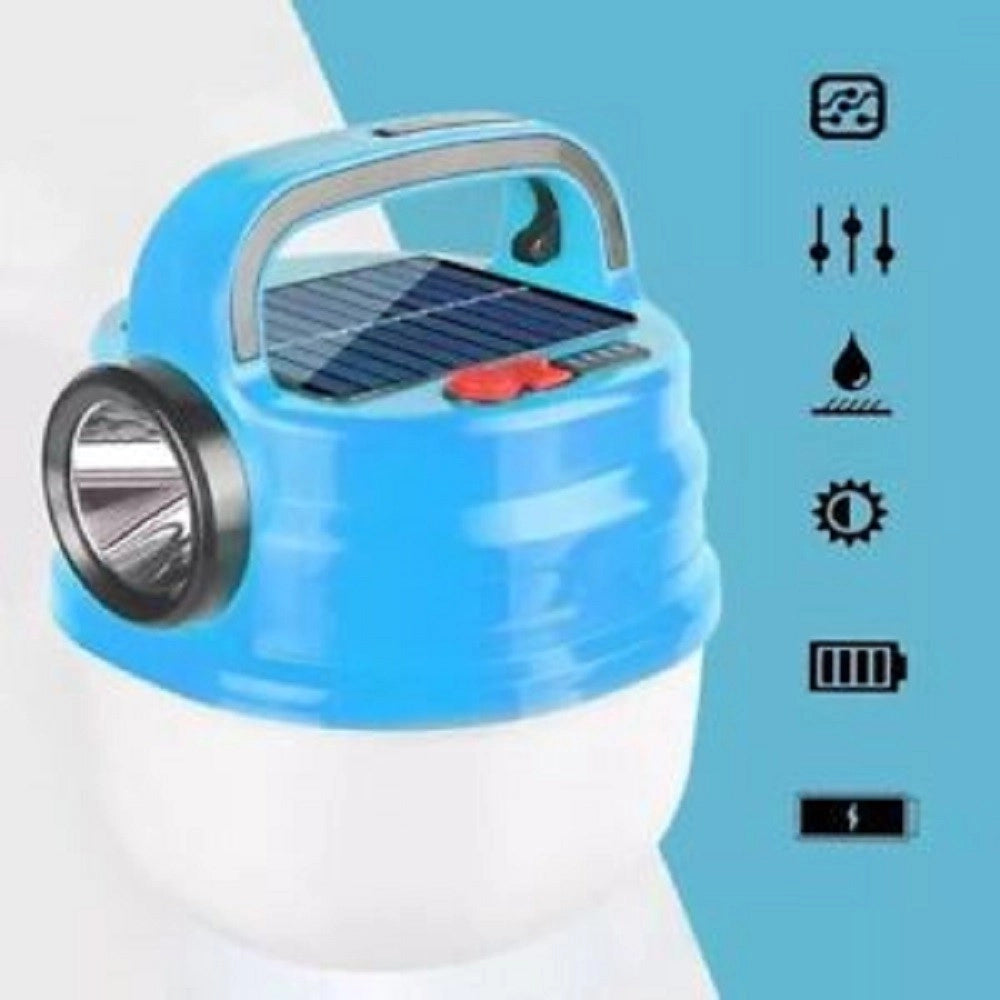 Trade Shop - Lampada Di Emergenza Pannello Solare Torcia Ricaricabile Lanterna 80w Hb-v80 -