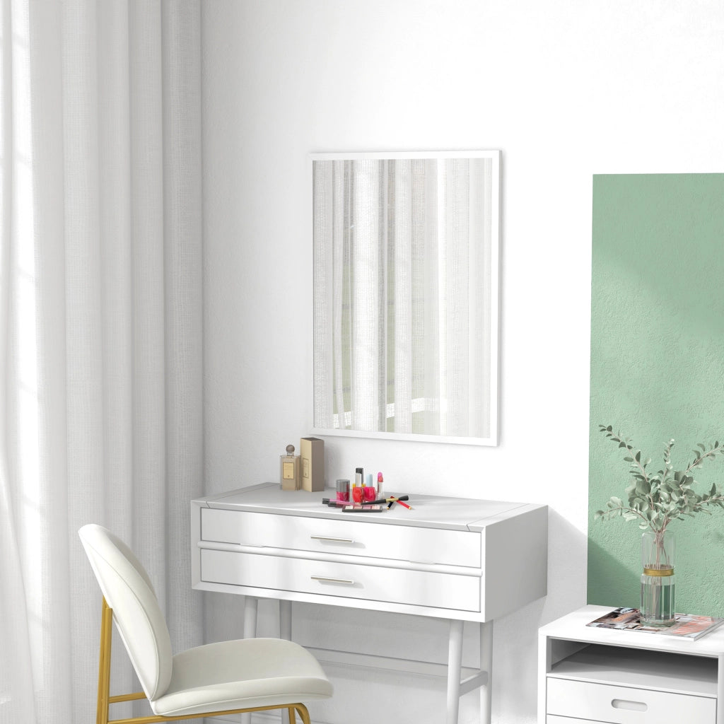 Specchio da parete rettangolare ¨C Minimal ¨C 60x80 cm bianco