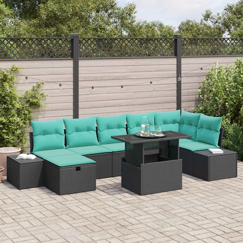 Set Divano da Giardino 8 pz polyrattan 3359893