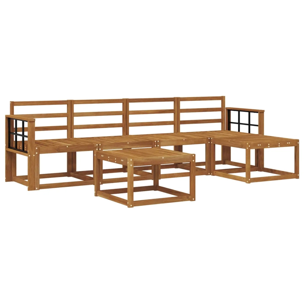Set di divani da esterno 6 pcs Naturale