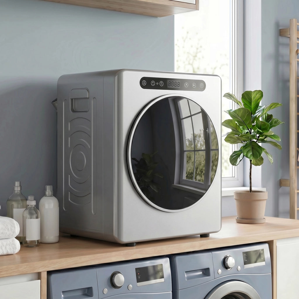 Asciugatrice Elettrica 1000W ¨C Xylo ¨C 3 Kg, 6 Modalit¨¤, Acciaio Inossidabile, Argento
