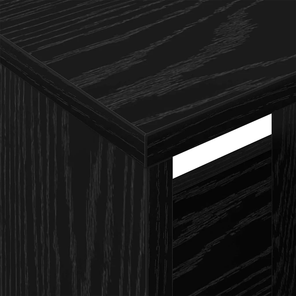 Scaffale per riviste Rovere Nero 102 x 30 x 45 cm 890961