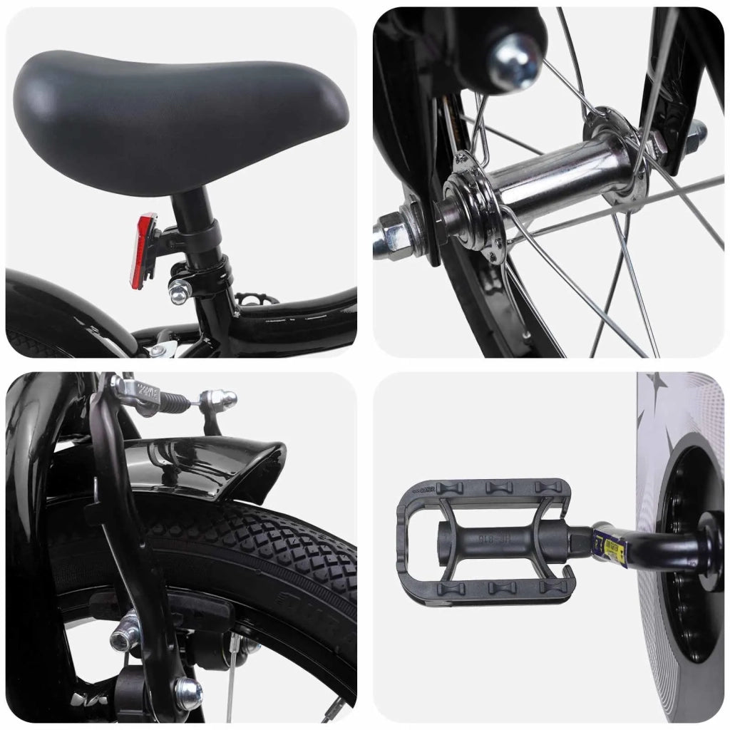Bicicletta per Bambini | Bici per bambini 12 Pollici per bambini di 2-4 anni Nero