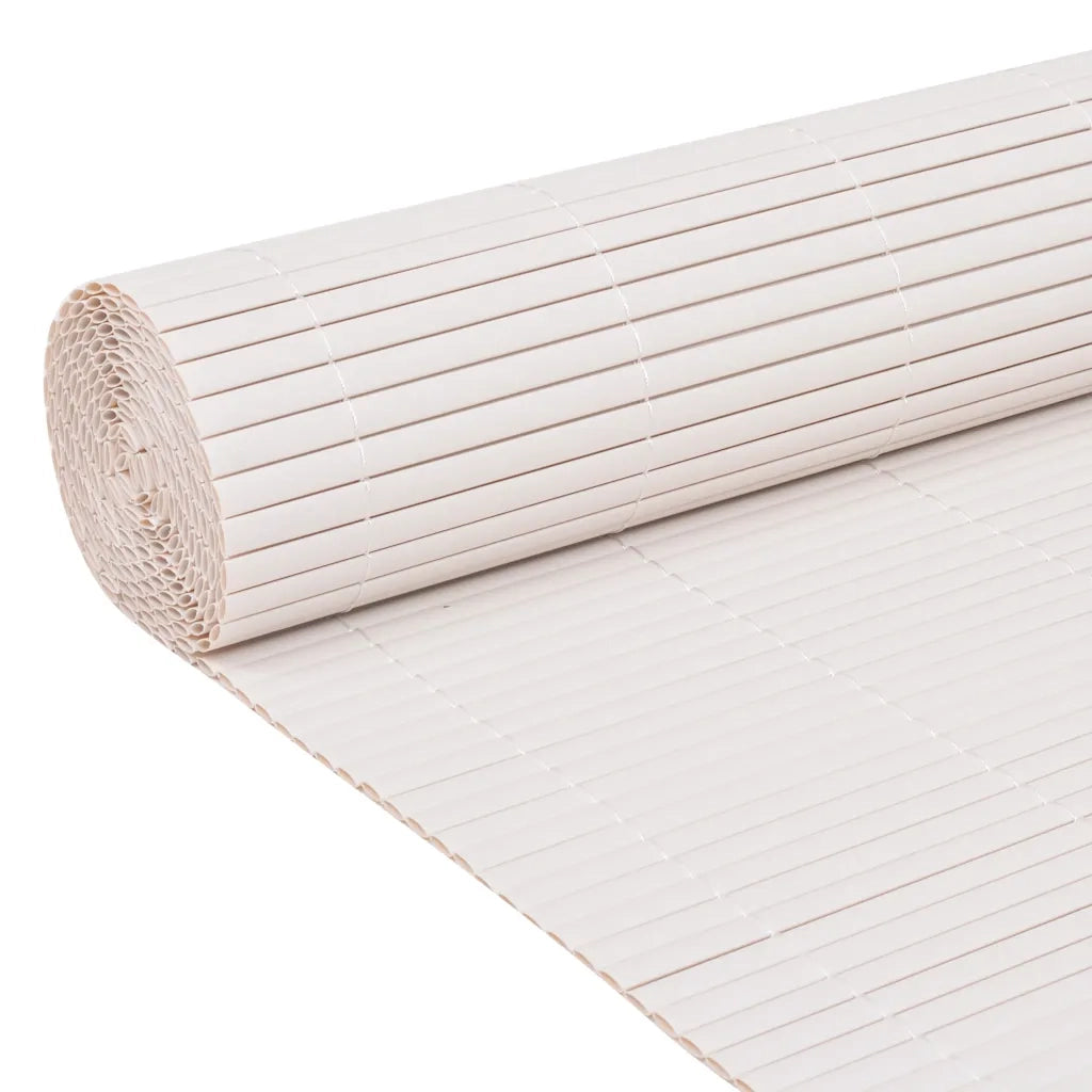 Recinzione da Giardino a Doppio Lato 110x500 cm Bianca 317161