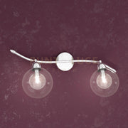 WILLOW FARETTO 2 LUCI VETRO TRASPARENTE 1098-F2-TR