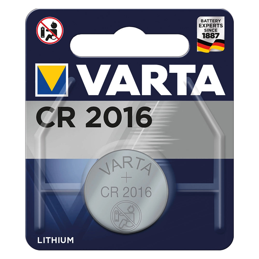 Batteria CR2016 3V, litio, 1 pz