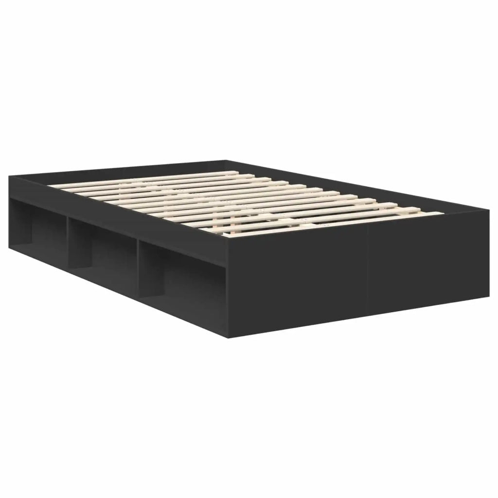 Struttura del letto Nero 120 x 190 cm Pino massello 3410628