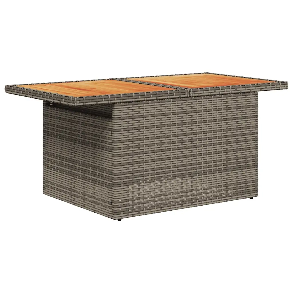 Set Divano da Giardino 8 pz con Cuscini Grigio in Polyrattan 3327351