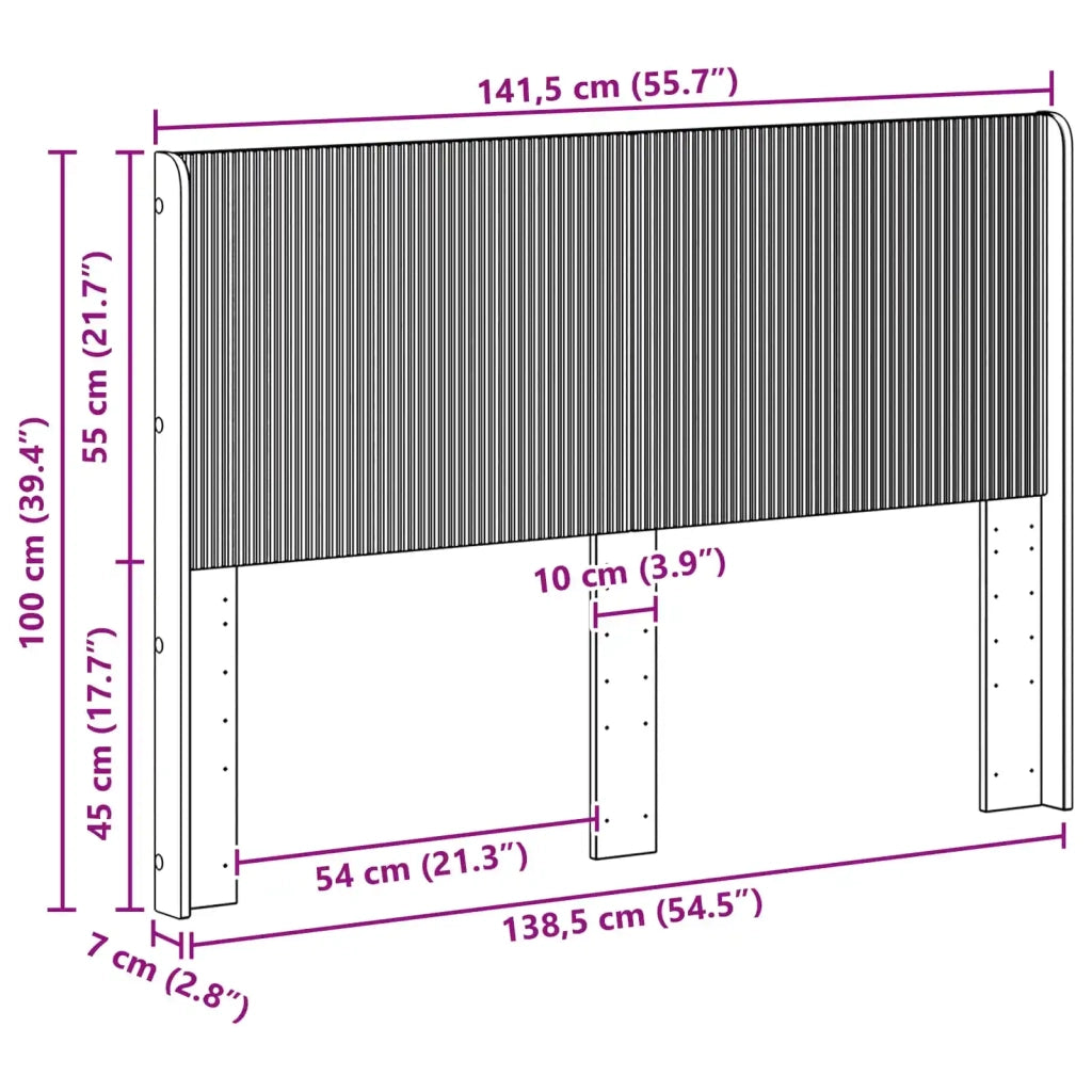 Testiera Letto Bianco Lucido Legno ingegnerizzato 889599