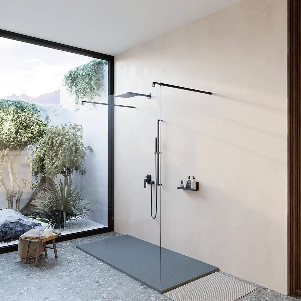 Piatto doccia 70x170 cm colore grigio effetto pietra | Samos