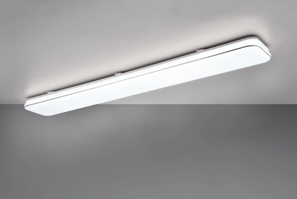 BLANCA PLAFONIERA LED 46W  5600lm, 4000K RETTANGOLARE DIMMERABILE CON INTERRUTTORE 120CM X 17CM