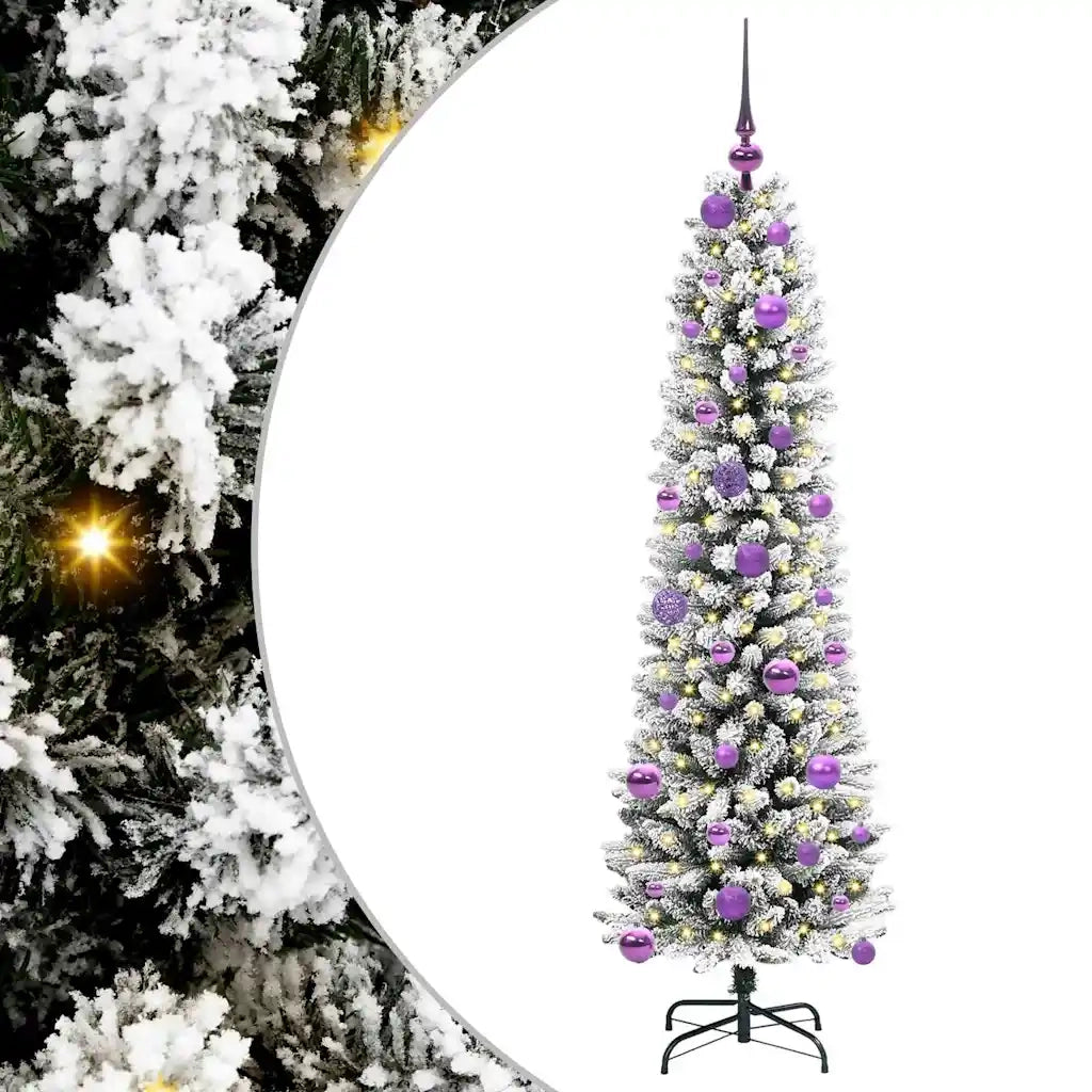 Albero di Natale artificiale con 150 LED Bianco 150 cm 3396099