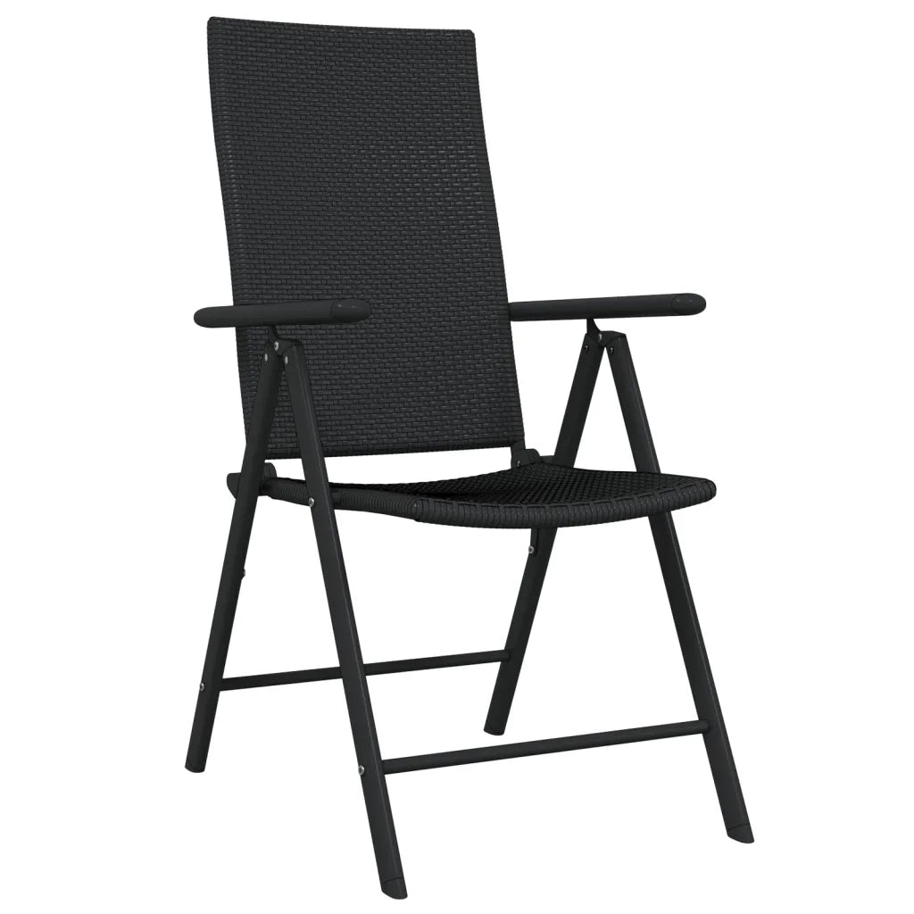Set Mobili da Pranzo per Giardino 7 pz Nero 3099111