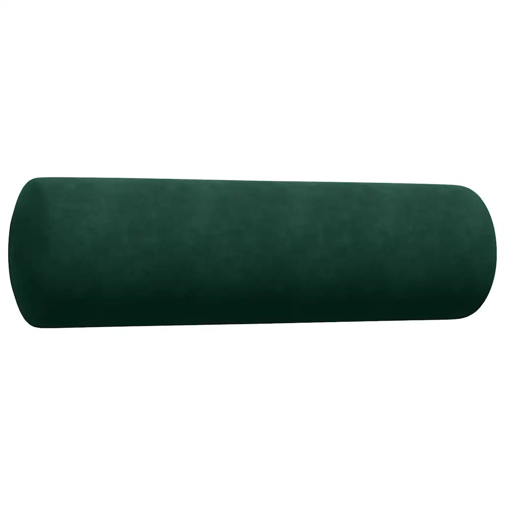 Set di Divani 4 pz con Cuscini e Rinforzi Verde scuro Velluto 3278463