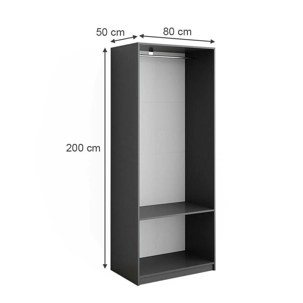 Vicco Armadio Antracite 80 x 200 cm