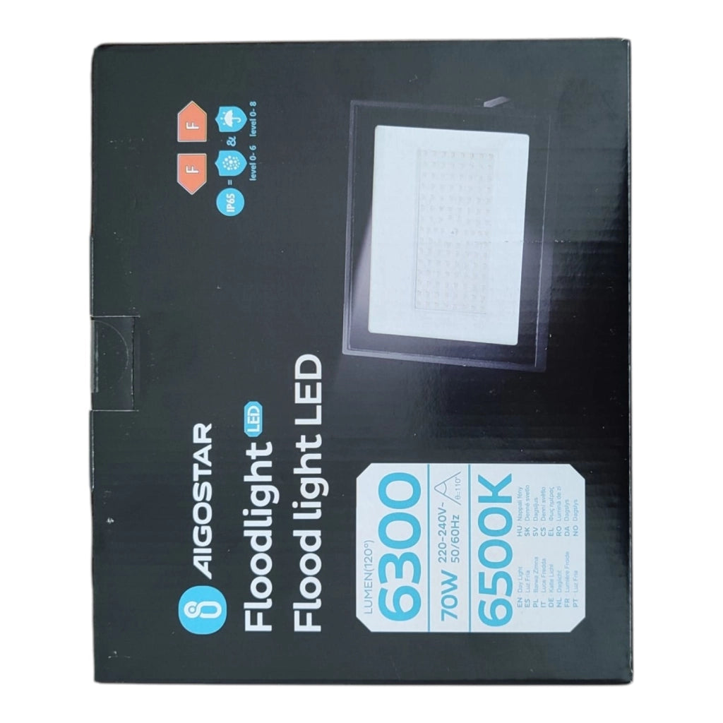 RIFLETTORE FARO LED 70W LUCE FREDDA PER ESTERNO E INTERNO