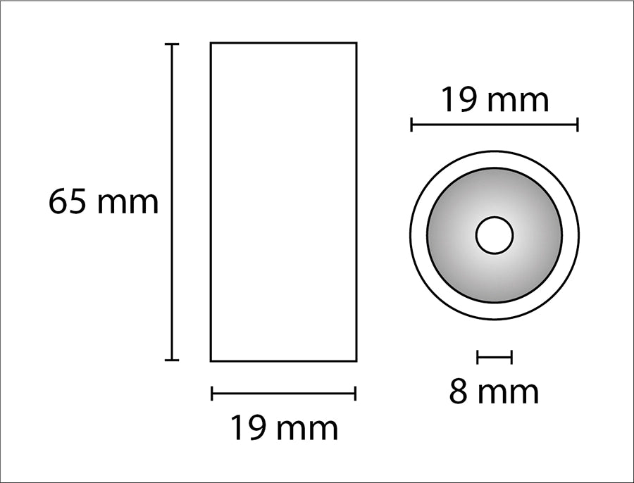 Ugelli in ceramica per sabbiatrice professionale, diametro foro ø 8 mm (2 pz) - NZL8-SBT