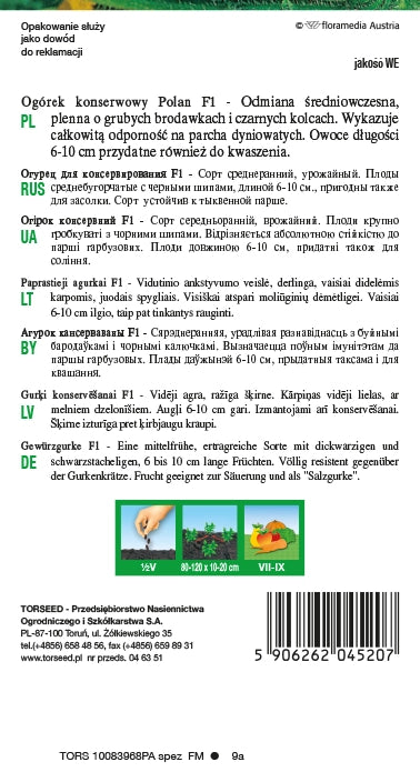 Polan F1 cetriolo sottaceto 3g