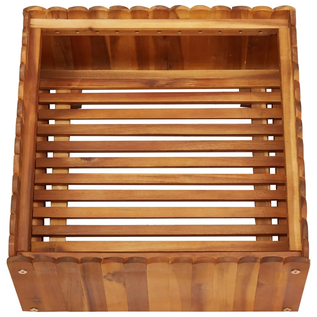 Fioriere | Cassetta per fiori | Letto Rialzato da Giardino 50x50x25 cm Legno Massello di Acacia