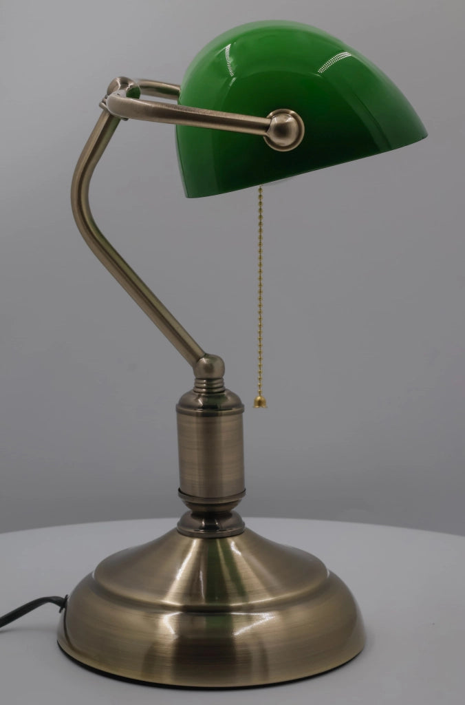 Lampada da tavolo Bank verde oro E27 Kaja K-MT-207