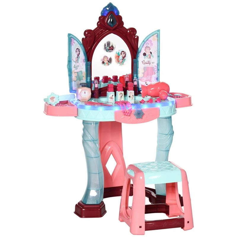 SET TOELETTA CON SGABELLO PER BAMBINI DA 3-6 ANNI CON LUCI MUSICA E ACCESSORI