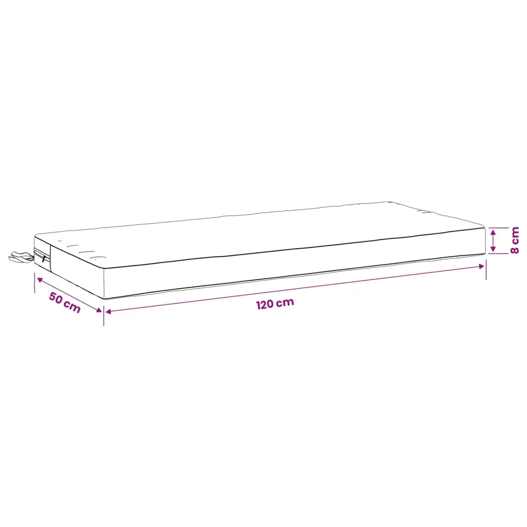 Cuscini per Panchina a 2 Pezzi SOEST 2 pz 100% Poliestere 950189